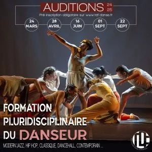 Affiche Auditions - Formation Pluridisciplinaire du Danseur